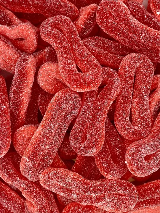 Anneaux Fraise sucrés - 100 gr