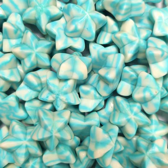 Etoiles twist framboise lisses - 100 gr