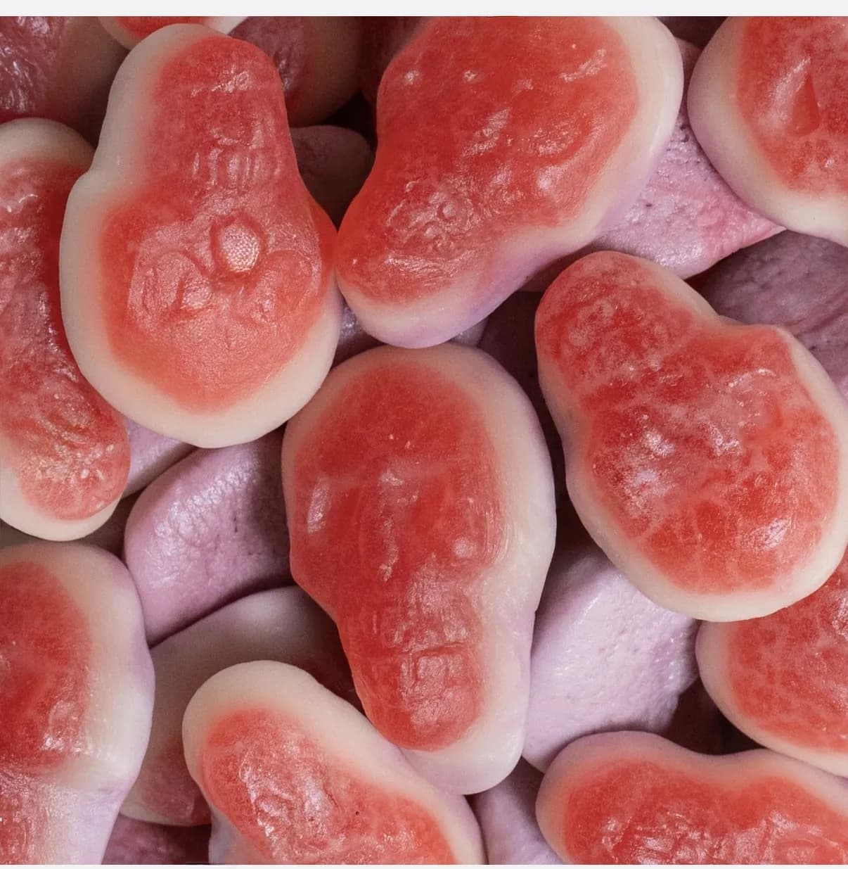 Crânes fourrés lisses violet - 100 gr