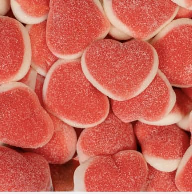 Doubles coeurs pêches sucrés